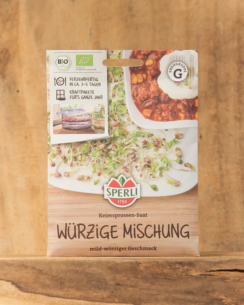 Sperli's | Bio Keimsprossen Saatgut 'Würzige Mischung'
