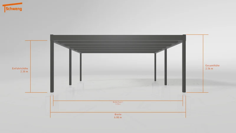 #DE Schweng Flachdachcarport C600+ (ID jj8bqn) #MTG