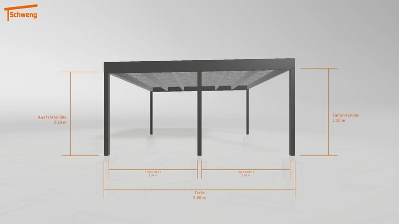 #DE Schweng Flachdachcarport C600+ (ID dvnxb7)
