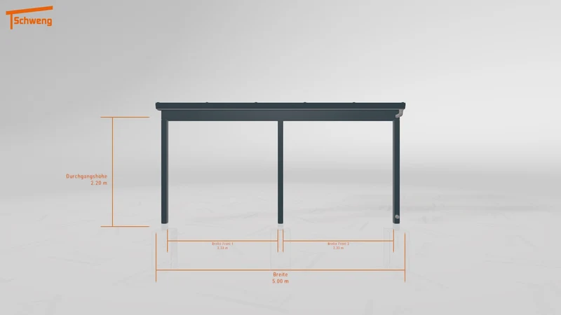 #DE Schweng Pultdachcarport S350 (ID mj2g45)