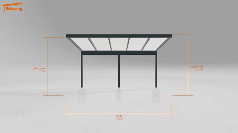 #DE Schweng Pultdachcarport S350 (ID mj2g45)