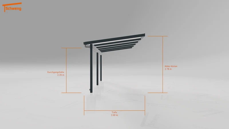 #DE Schweng Pultdachcarport S350 (ID mj2g45)
