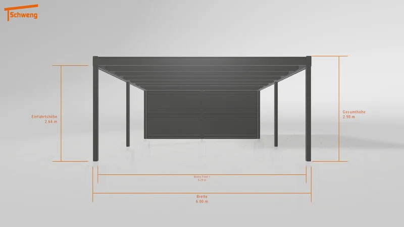 #DE Schweng Flachdachcarport C600 (ID zbwpm5) #MTG