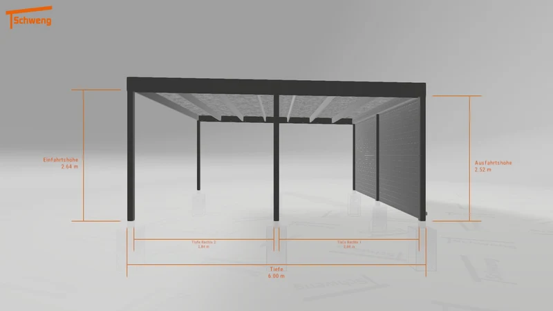 #DE Schweng Flachdachcarport C600 (ID zbwpm5) #MTG