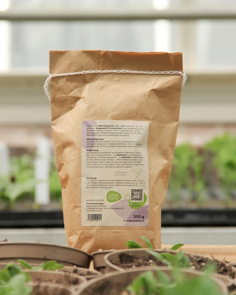 Green Mundo | 'Hermi' Bio- Universaldüngestäbchen 300 g