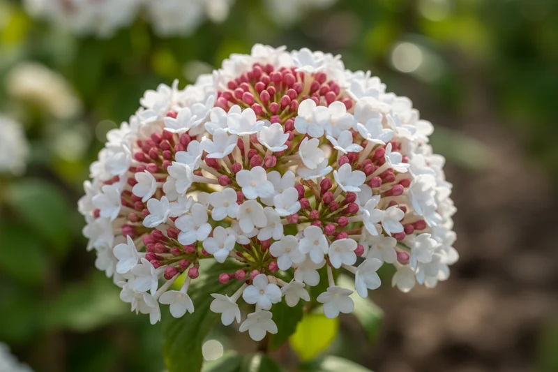 Großblumiger Schneeball / Viburnum carlcephalum
