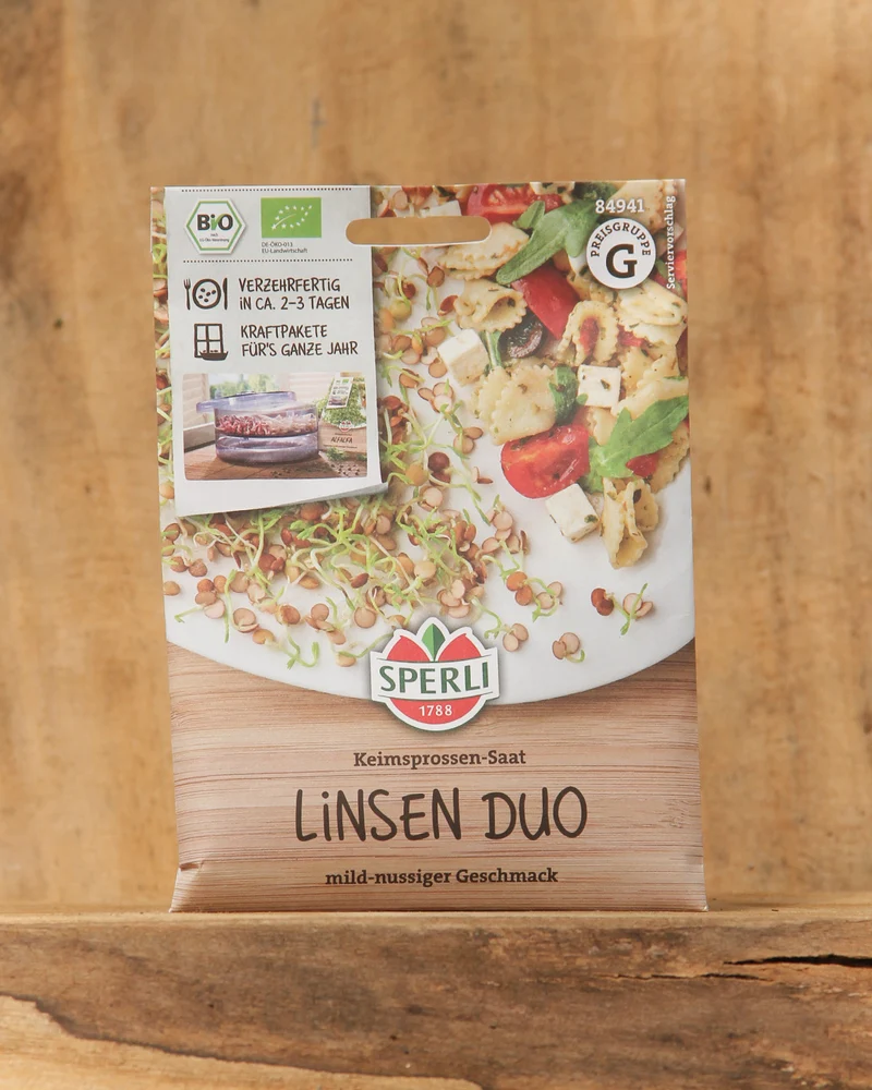 Sperli's | Bio Keimsprossen Saatgut 'Linsen Duo'