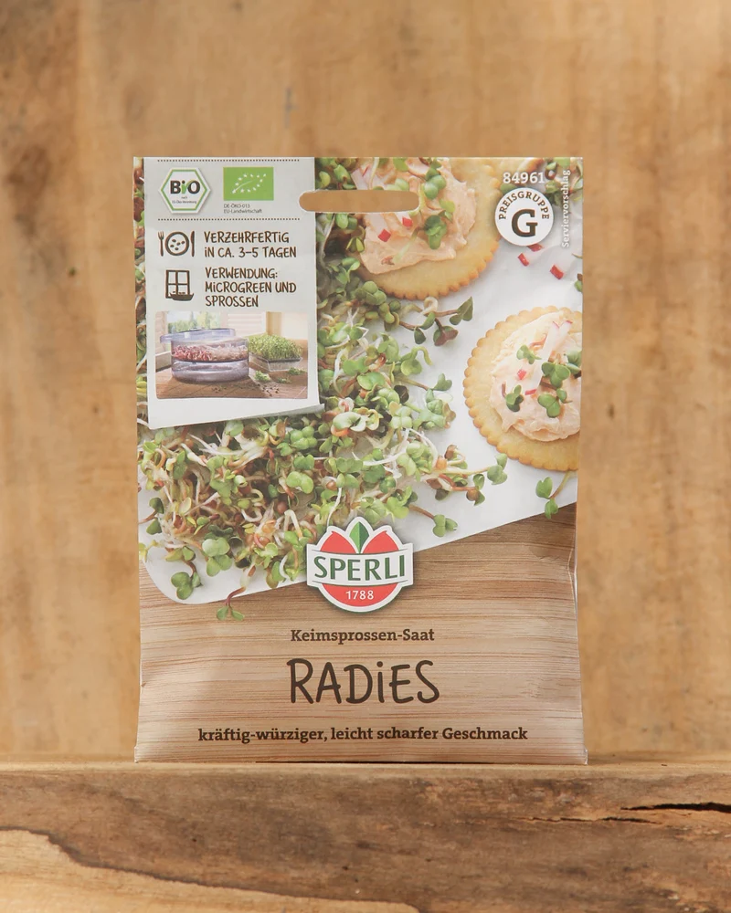 Sperli's | Bio Keimsprossen Saat 'Radies'
