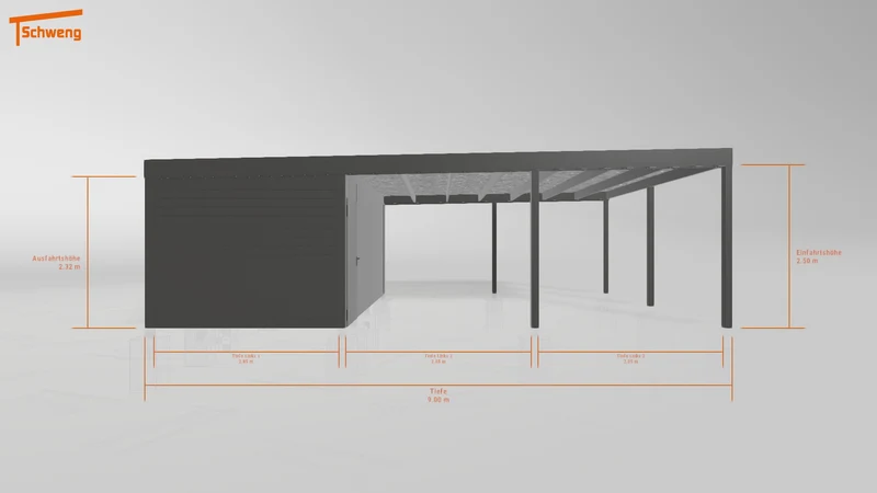 #DE Schweng Flachdachcarport C600 (ID x782m9) #MTG