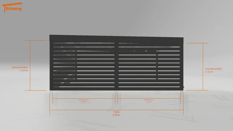 #DE Schweng Flachdachcarport C600 (ID 77bv82) #MTG