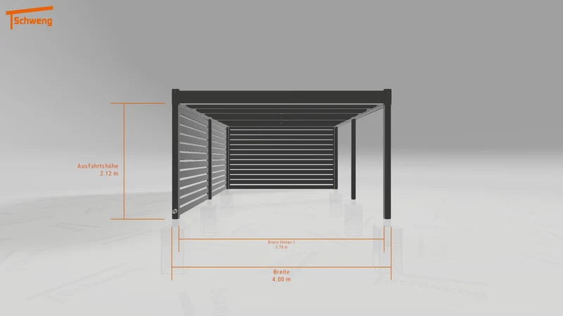 #DE Schweng Flachdachcarport C600 (ID 2q8wrd) #MTG