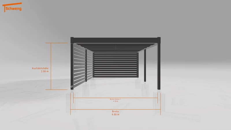 #DE Schweng Flachdachcarport C600 (ID jj8vwn) #MTG