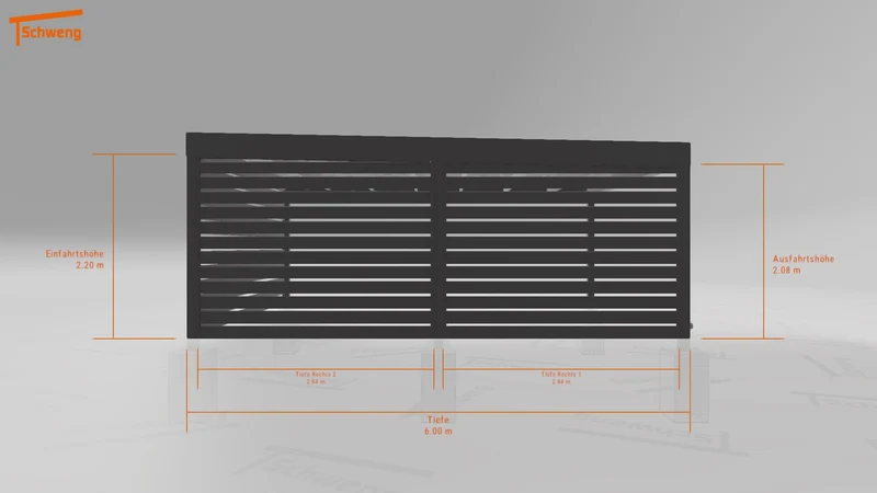 #DE Schweng Flachdachcarport C600 (ID jj8vwn) #MTG