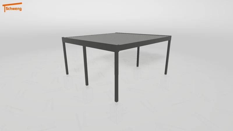 #DE Schweng Flachdachcarport C600 (ID pbpybk)