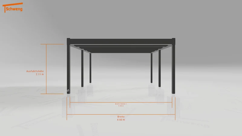 #DE Schweng Flachdachcarport C600 (ID pbpybk)