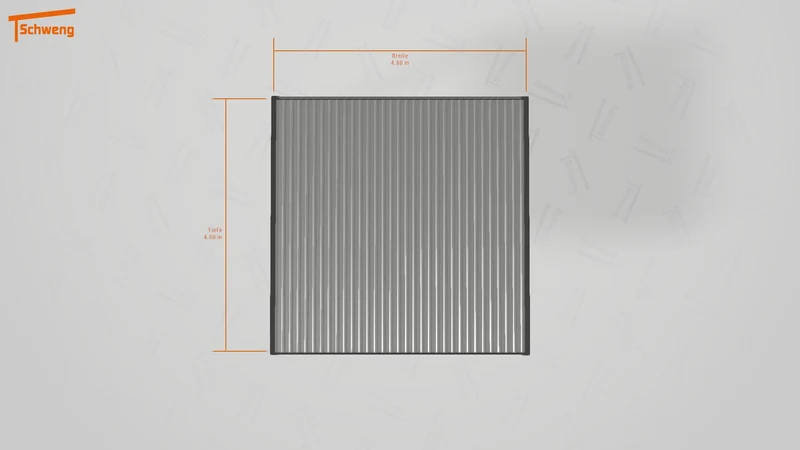 #DE Schweng Flachdachcarport C600 (ID pbpybk)