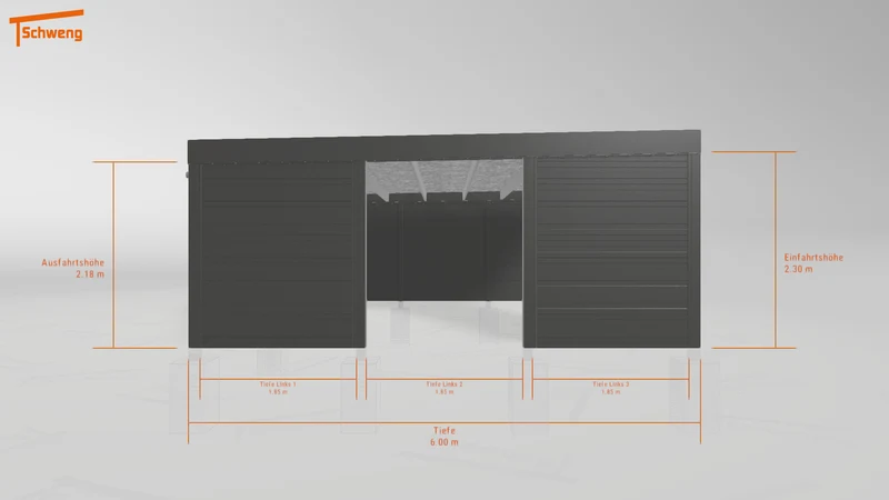 #DE Schweng Flachdachcarport C600 (ID 42wm2y) #MTG