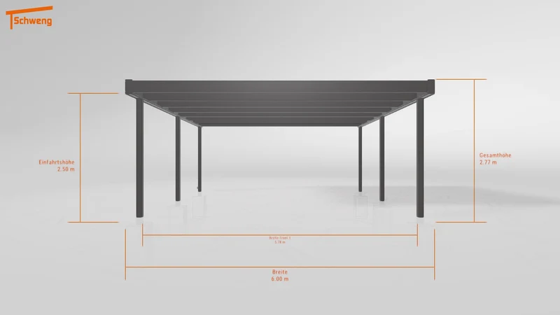 #DE Schweng Flachdachcarport C600 (ID g75m7n) #MTG