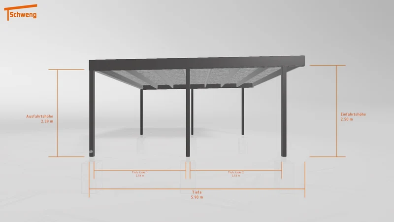 #DE Schweng Flachdachcarport C600 (ID g75m7n) #MTG
