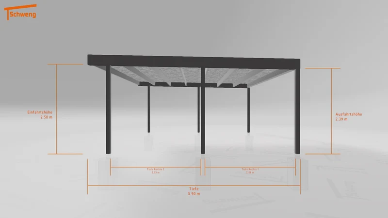 #DE Schweng Flachdachcarport C600 (ID g75m7n) #MTG