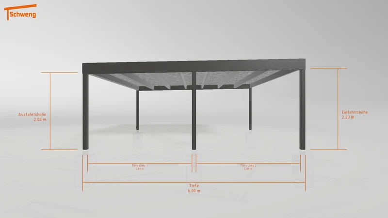 #DE Schweng Flachdachcarport C600+ (ID 2q8wwb) #MTG