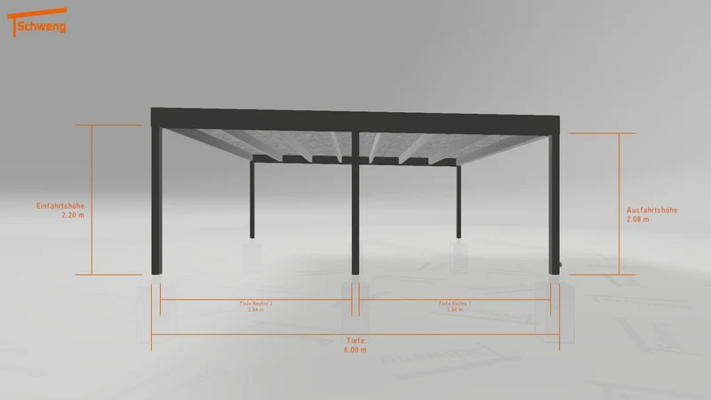 #DE Schweng Flachdachcarport C600+ (ID 2q8wwb) #MTG