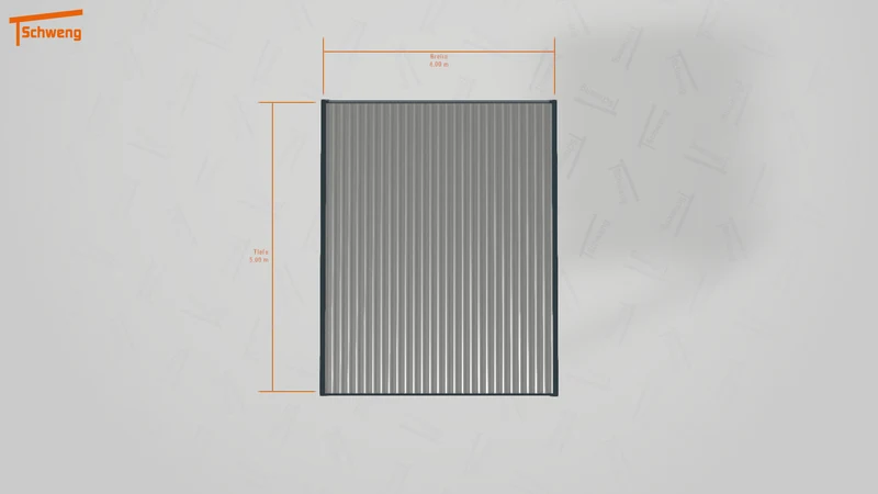 #DE Schweng Flachdachcarport C600 (ID 42wmmz)