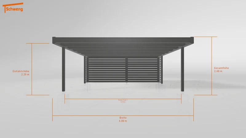 #DE Schweng Flachdachcarport C600+ (ID dvnj23) #MTG