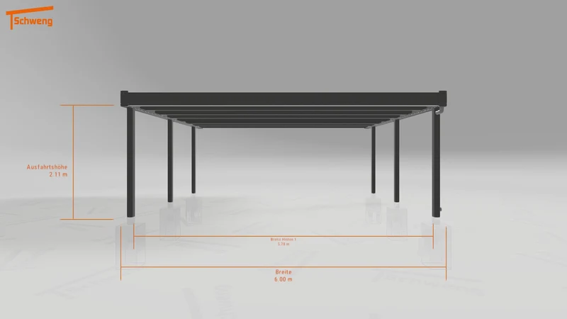 #DE Schweng Flachdachcarport C600 (ID 5mzbxv) #MTG