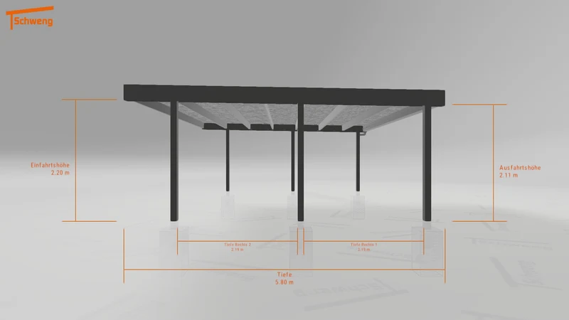 #DE Schweng Flachdachcarport C600 (ID 5mzbxv) #MTG