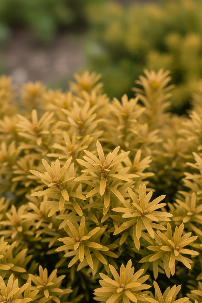 Gold-Säuleneibe 'Fastigiata Aurea' / Taxus baccata 'Fastigiata Aurea'