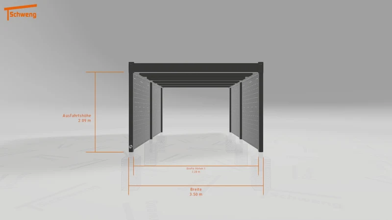 #DE Schweng Flachdachcarport C600 (ID ygjbxk) #MTG