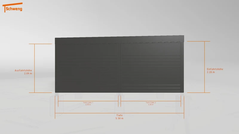 #DE Schweng Flachdachcarport C600 (ID ygjbxk) #MTG