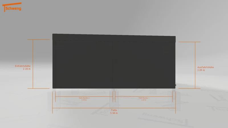 #DE Schweng Flachdachcarport C600 (ID ygjbxk) #MTG