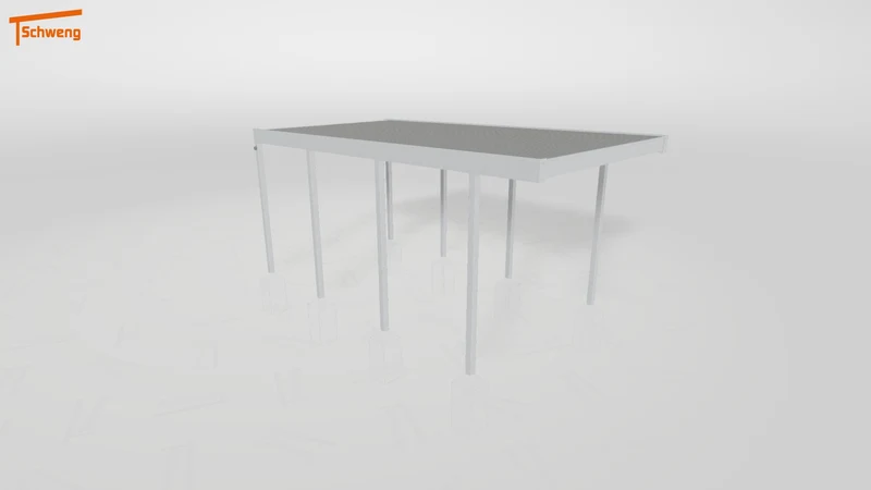 #DE Schweng Flachdachcarport C600 (ID rjnmqd)