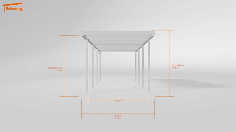 #DE Schweng Flachdachcarport C600 (ID rjnmqd)