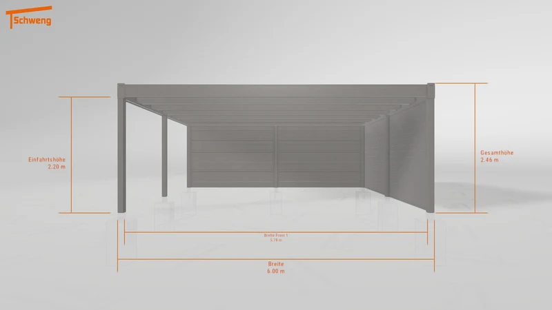 #DE Schweng Flachdachcarport C600+ (ID mj2xb8) #MTG