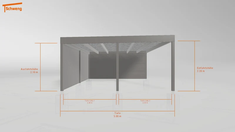#DE Schweng Flachdachcarport C600+ (ID mj2xb8) #MTG