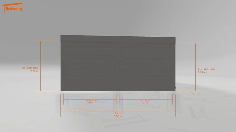 #DE Schweng Flachdachcarport C600+ (ID mj2xb8) #MTG