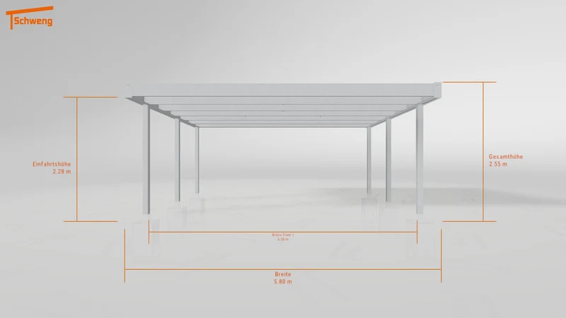 #DE Schweng Flachdachcarport C600+ (ID 5mzvkw) #MTG