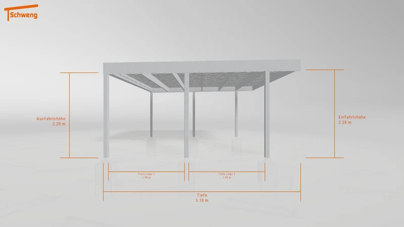#DE Schweng Flachdachcarport C600+ (ID 5mzvkw) #MTG