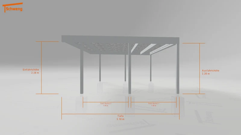 #DE Schweng Flachdachcarport C600+ (ID 5mzvkw) #MTG