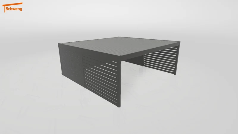 #DE Schweng Flachdachcarport C600+ (ID dvnj4b)