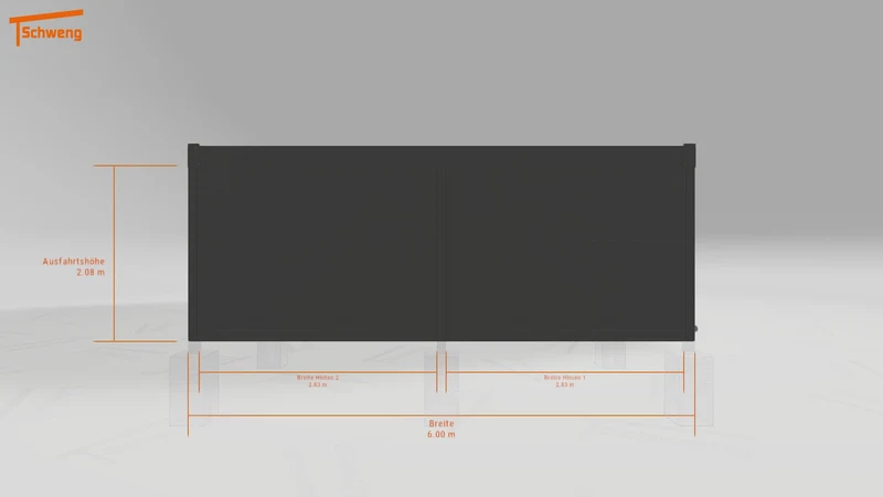 #DE Schweng Flachdachcarport C600+ (ID dvnj4b)