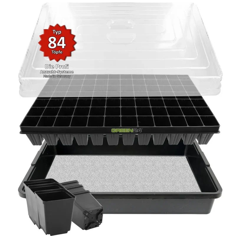 Anzuchtsystem 84WT – 84 Zellen und 6 Einzeltöpfe