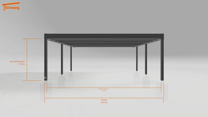 #DE Schweng Flachdachcarport C600+ (ID rjnmgd) #MTG