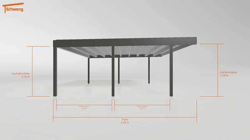 #DE Schweng Flachdachcarport C600+ (ID rjnmgd) #MTG