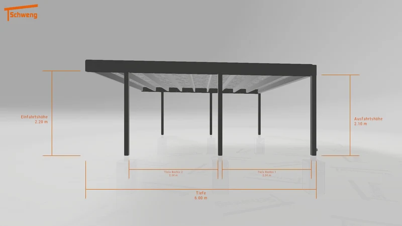 #DE Schweng Flachdachcarport C600+ (ID rjnmgd) #MTG