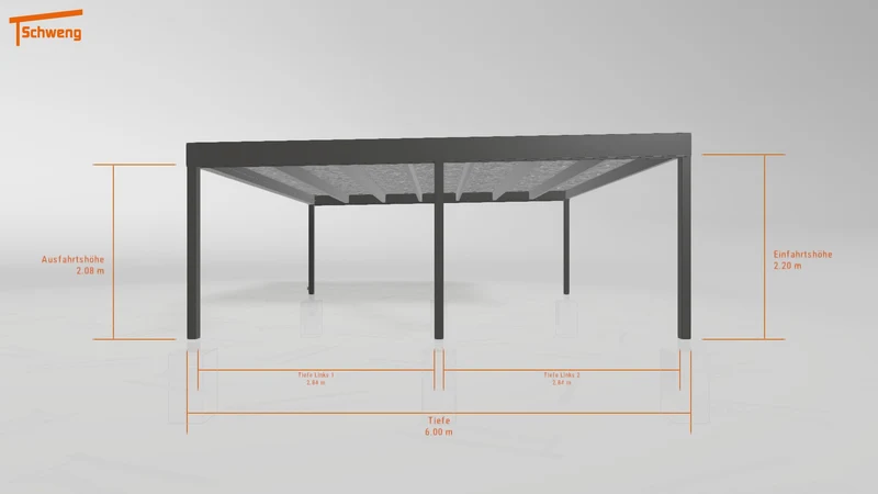 #DE Schweng Flachdachcarport C600+ (ID 77bkn7) #MTG