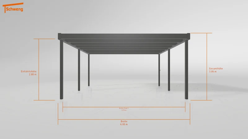 #DE Schweng Flachdachcarport C600+ (ID rjn7z9) #MTG